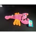 NEW Vintage Bath & Body Works Scrubby Buddies Pinch Pink Orange Lobster W/TAGS