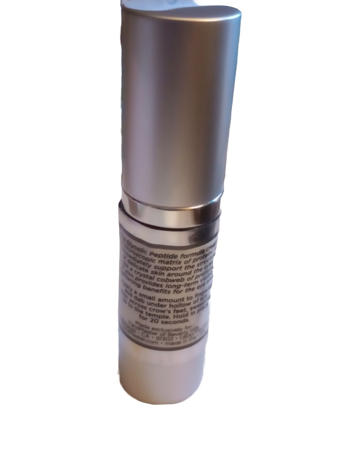 Suzanne Somers Face Master Organic Glyco-Peptide Eye Firming Serum.5oz/15ml .