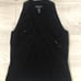 Ideology Beaded Sequin V-Neck Racerback Knit Sweater Top Blouse
