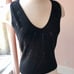 Ideology Beaded Sequin V-Neck Racerback Knit Sweater Top Blouse