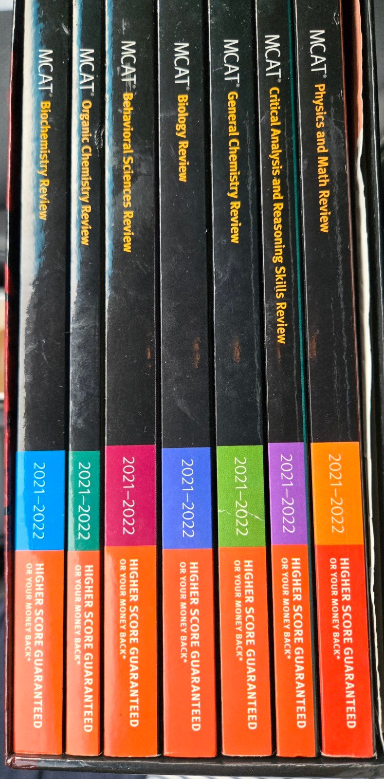 Kaplan MCAT 7 book subject review set