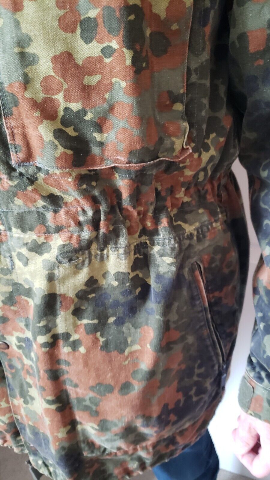 Ge Spekon Vintage 1996 German Military Hood Jacket Detach Quilted Lining Pockets