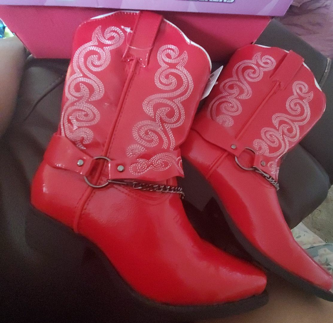 Red cowgirl boots