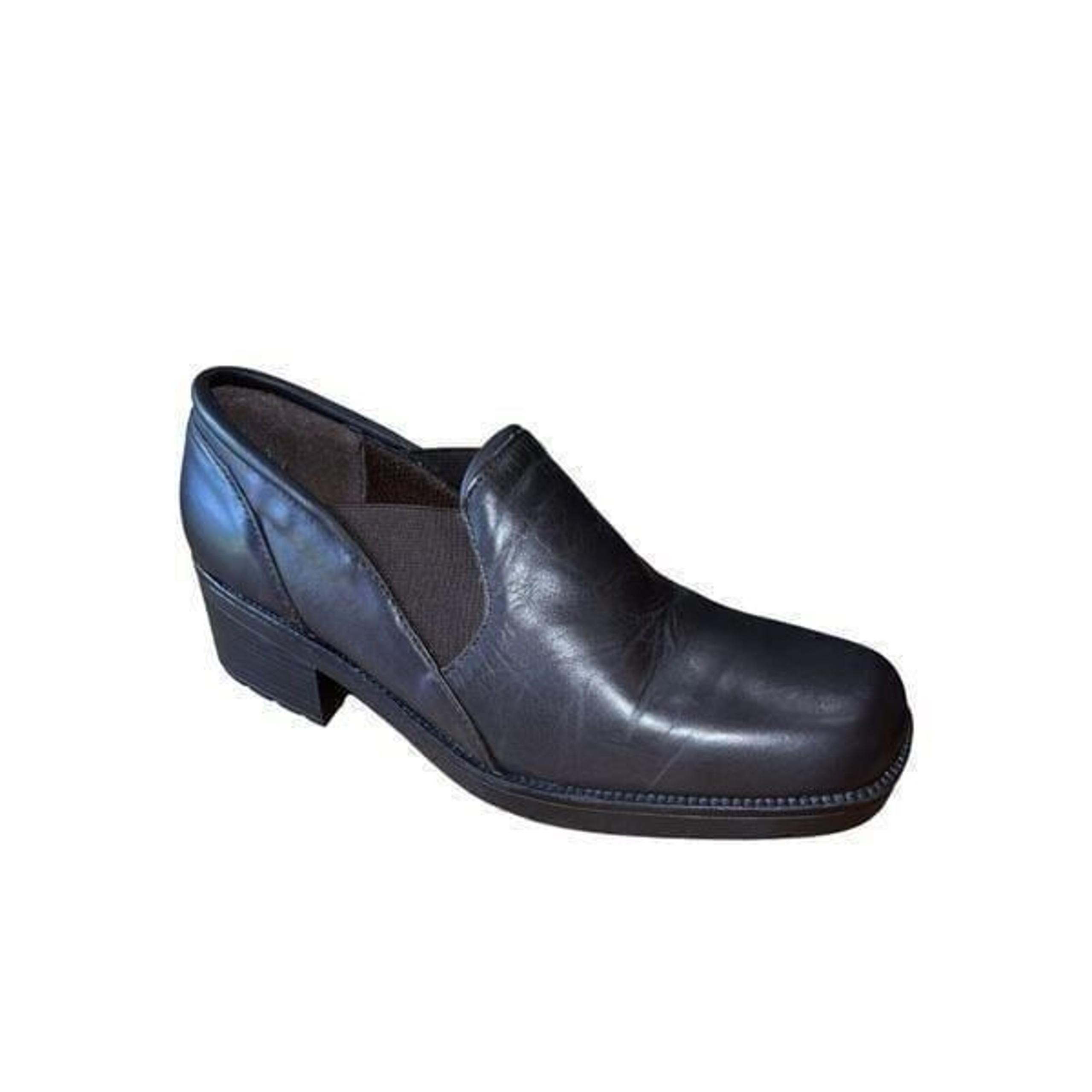 Sporto Dark Brown Leather Slip On Square Toe Slip Ons Womens Size 10 NWOB