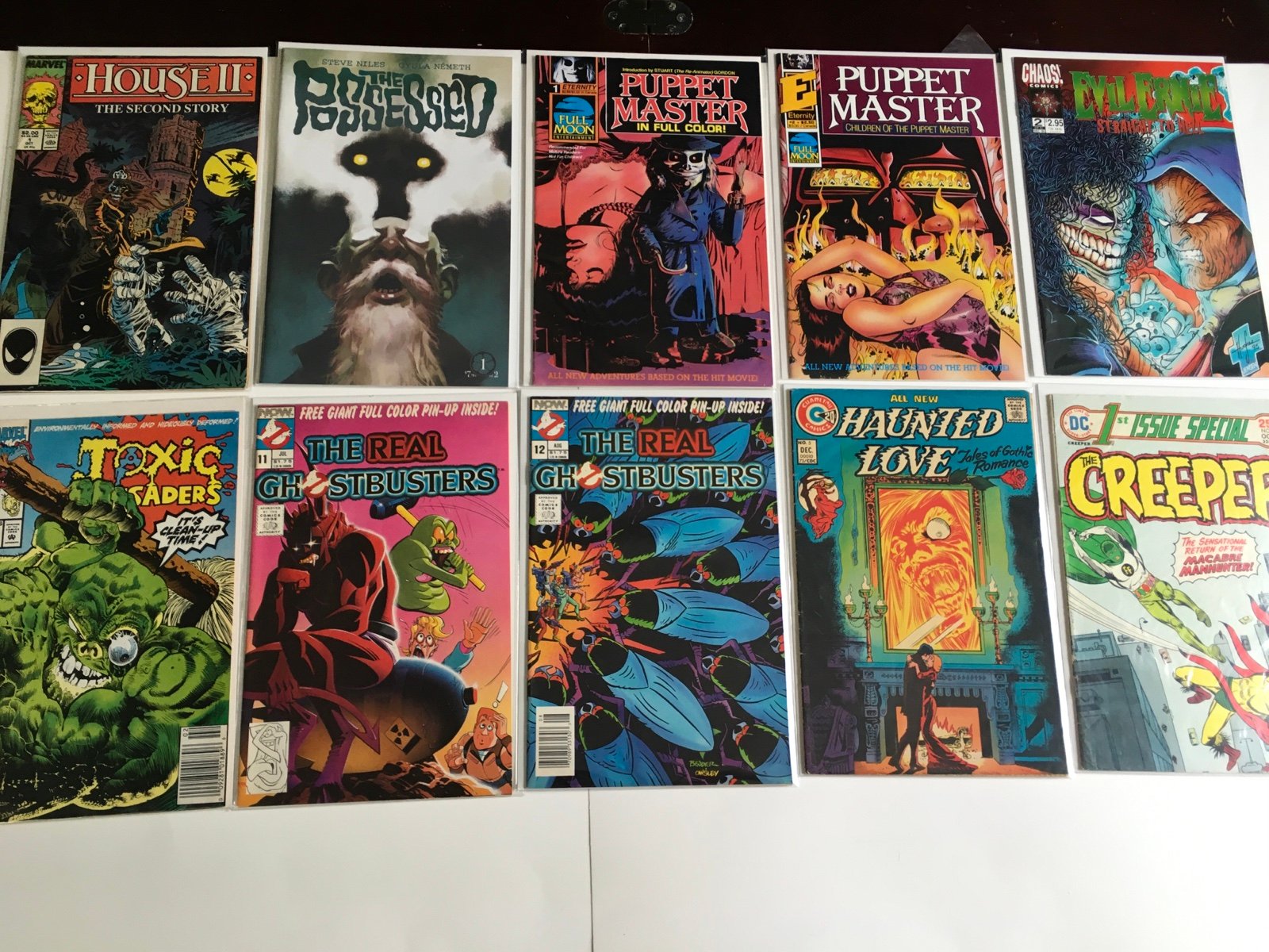 Marvel Comics Horror Comic Lot of 10 LIST IN DESCRIPTION Horror Comics