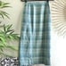 Pendleton Blue midi plaid skirt with zipper & pockets
