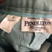 Pendleton Blue midi plaid skirt with zipper & pockets