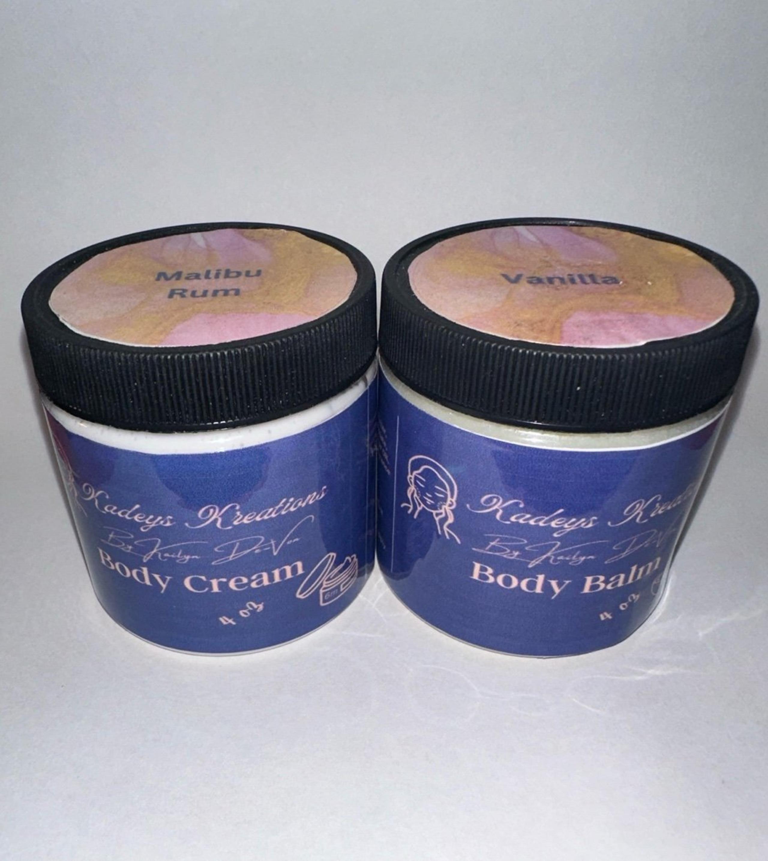 ❤Malibu Rum Body Cream & Vanilla Body Balm Kadeys Kreations Moisturizing Lotions