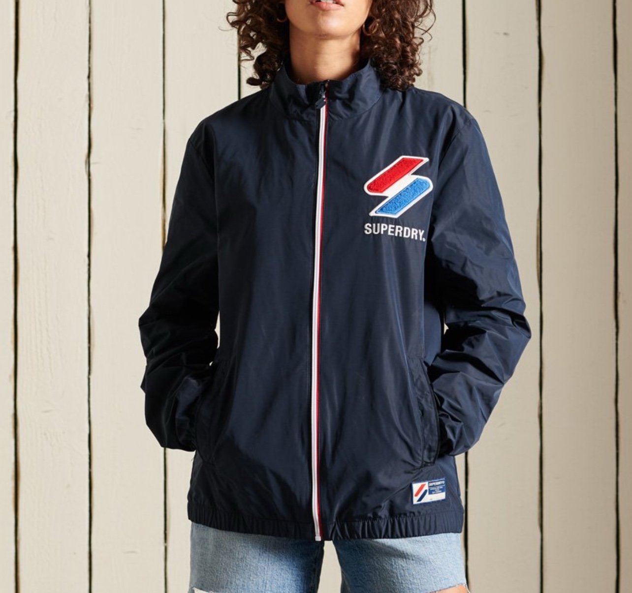 Superdry Men's Track Cagoule Jacket PN: M5010825A Large