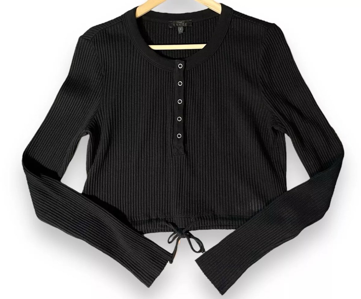 The Range Long Sleeve Waffle Knit Top