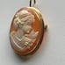 Cameo Pendant and brooch 14k gold