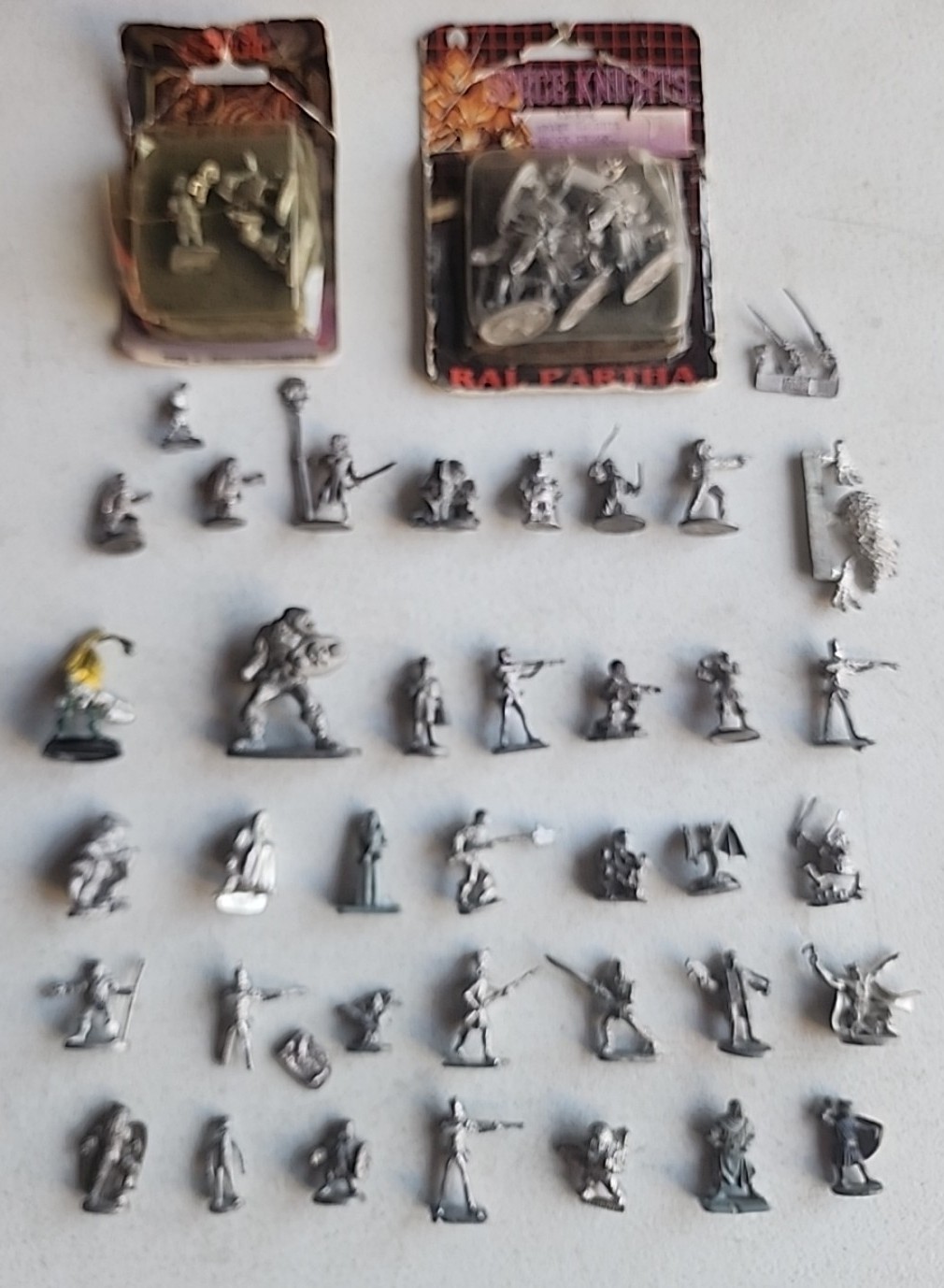 TSR RPG Grenadier Lead Miniature Lot Of 46 D&D Cthulu Warhammer Merp Cyberpunk..