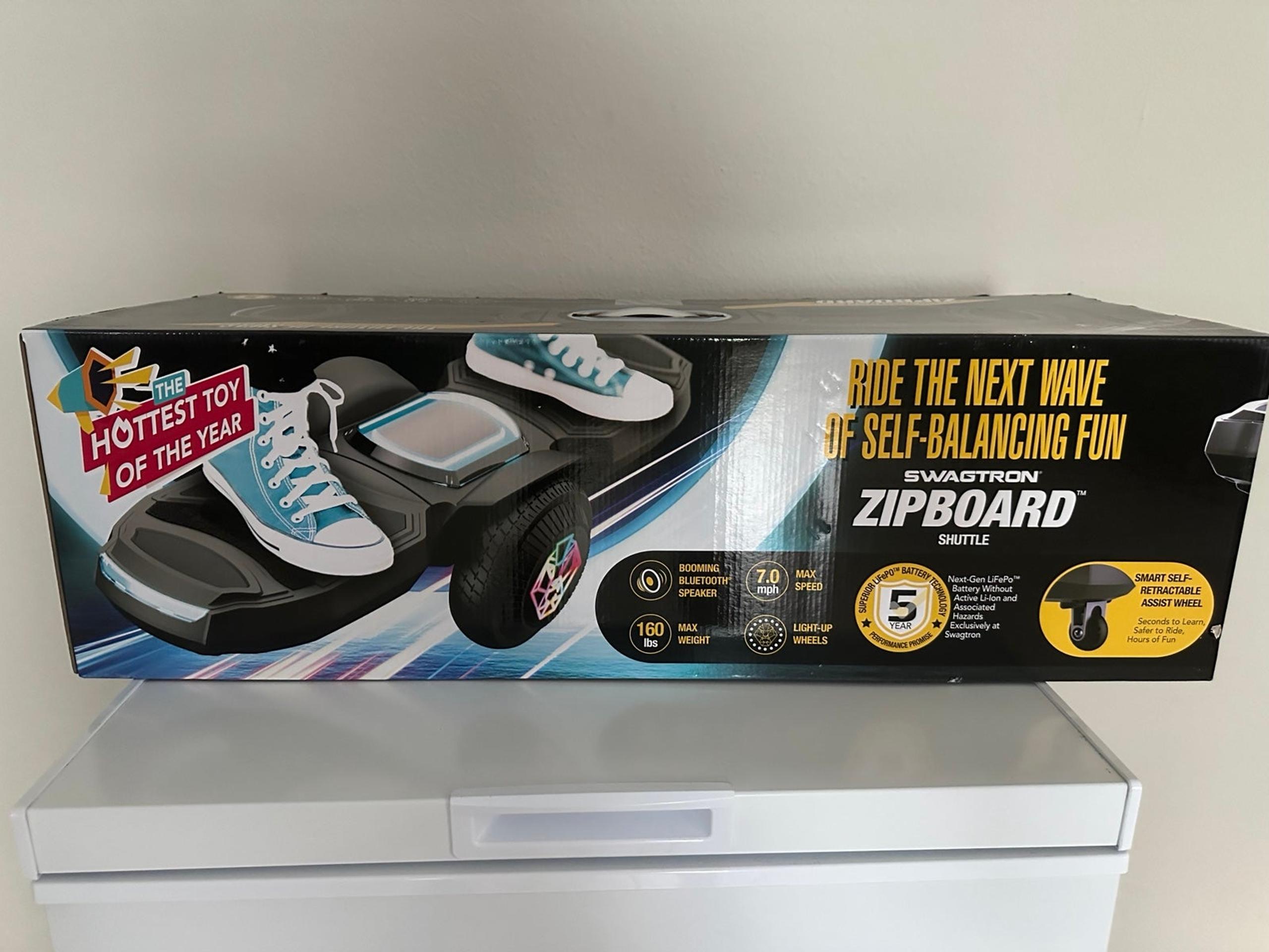 Swagtron Shuttle ZipBoard Electric Hoverboard Skateboard