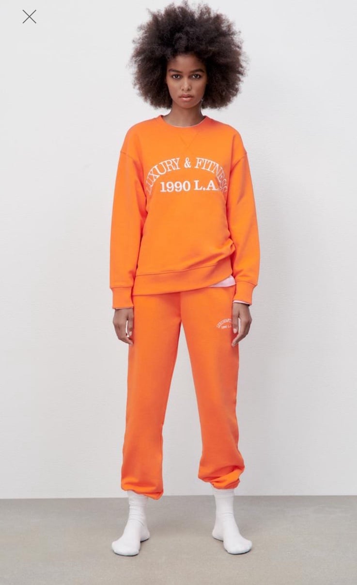 ZARA sweatshirt and matching sweatpants