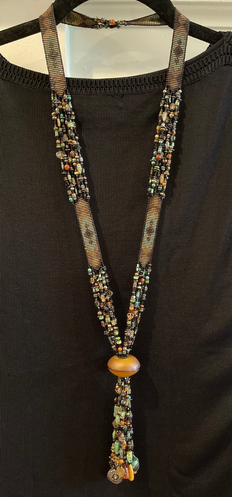 Eclectic beaded necklace