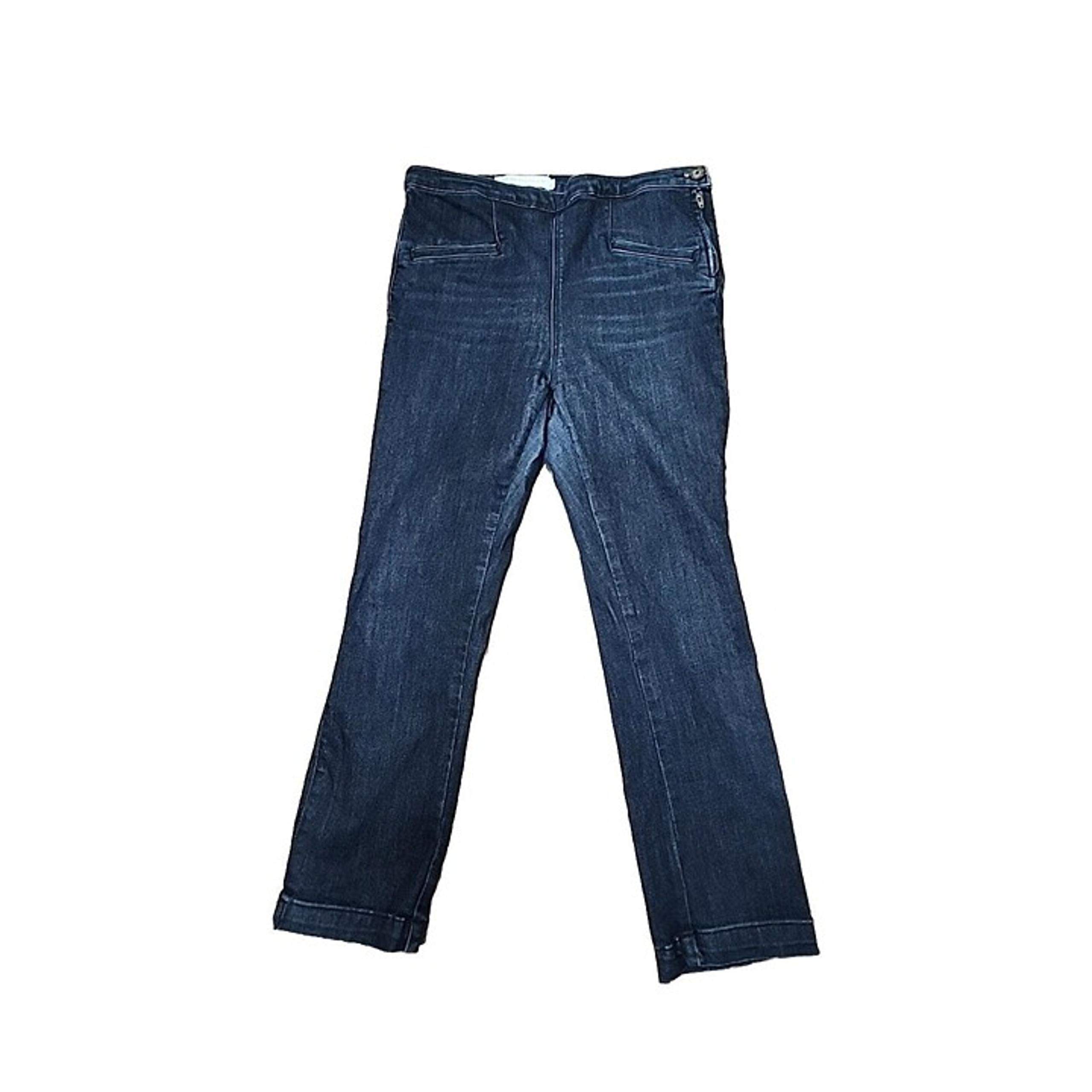 Anthropologie Jeans Pilcro High-Rise Denim Leggings Jeggings Side Zip Women's 29
