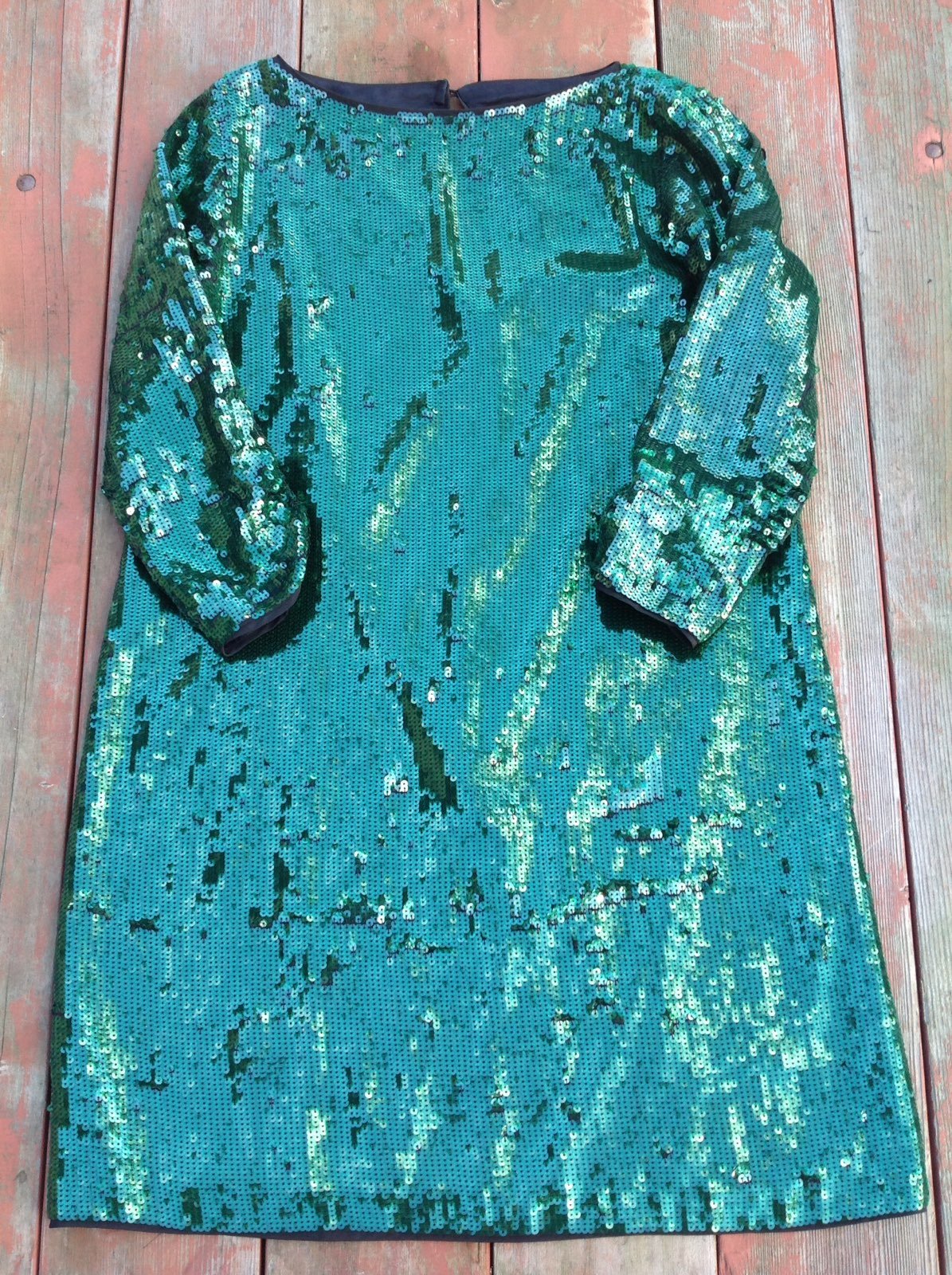 Shoshanna Emerald Sequin Dress Size 2