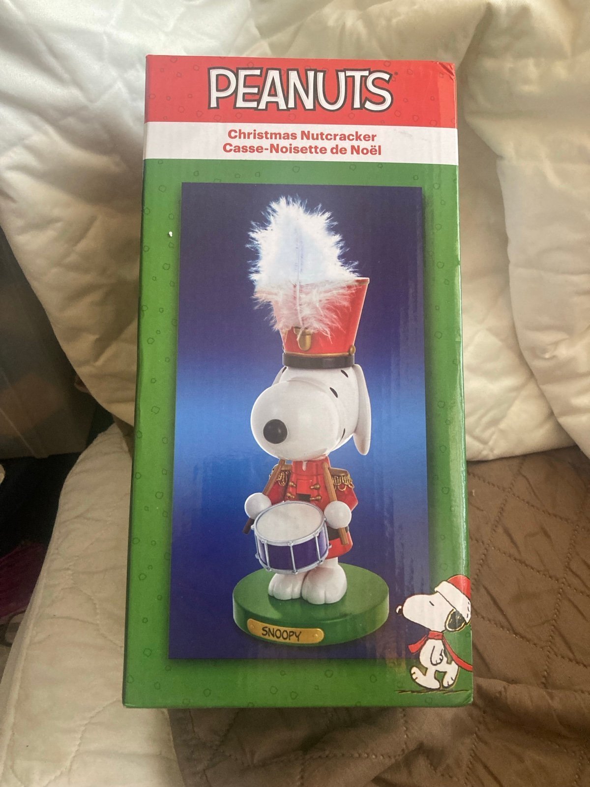 Peanuts Snoopy Kurt adler Christmas Nutcracker with drum 10 inches new 2024