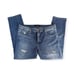 J Brand Blue Angeles Distressed Johnny Mid-Rise Boyfit Denim Jeans Size 31