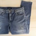 J Brand Blue Angeles Distressed Johnny Mid-Rise Boyfit Denim Jeans Size 31