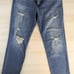 J Brand Blue Angeles Distressed Johnny Mid-Rise Boyfit Denim Jeans Size 31
