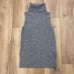 - CLUB MONACO - ITALIAN YARN WOOL SLEEVELESS TURTLENECK SWEATER GREY SZ XS