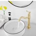 Bathroom Faucet GGStudy 360° Swivel Single-Handle One Hole Bathroom Vessel Sink