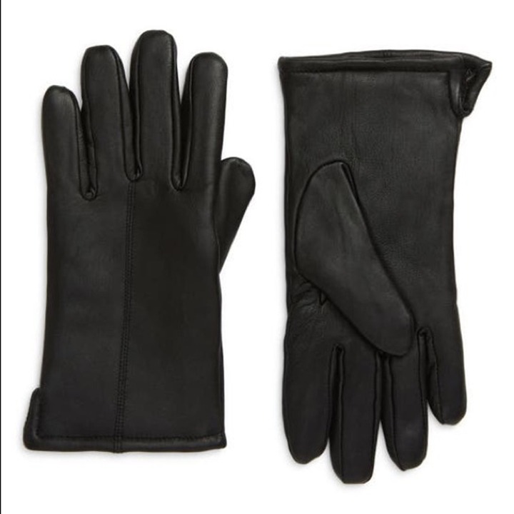 NORDSTROMLeather Gloves In Black. Men. Real leather fleece lined. Size XL