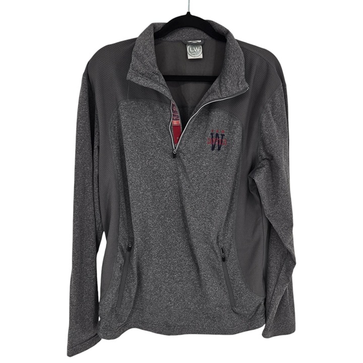 Level wear Medium Gray NHL washington capitals 2015 winter classic quarter zip