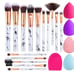 celebrity 15PCs New Marble Makeup Brush Set