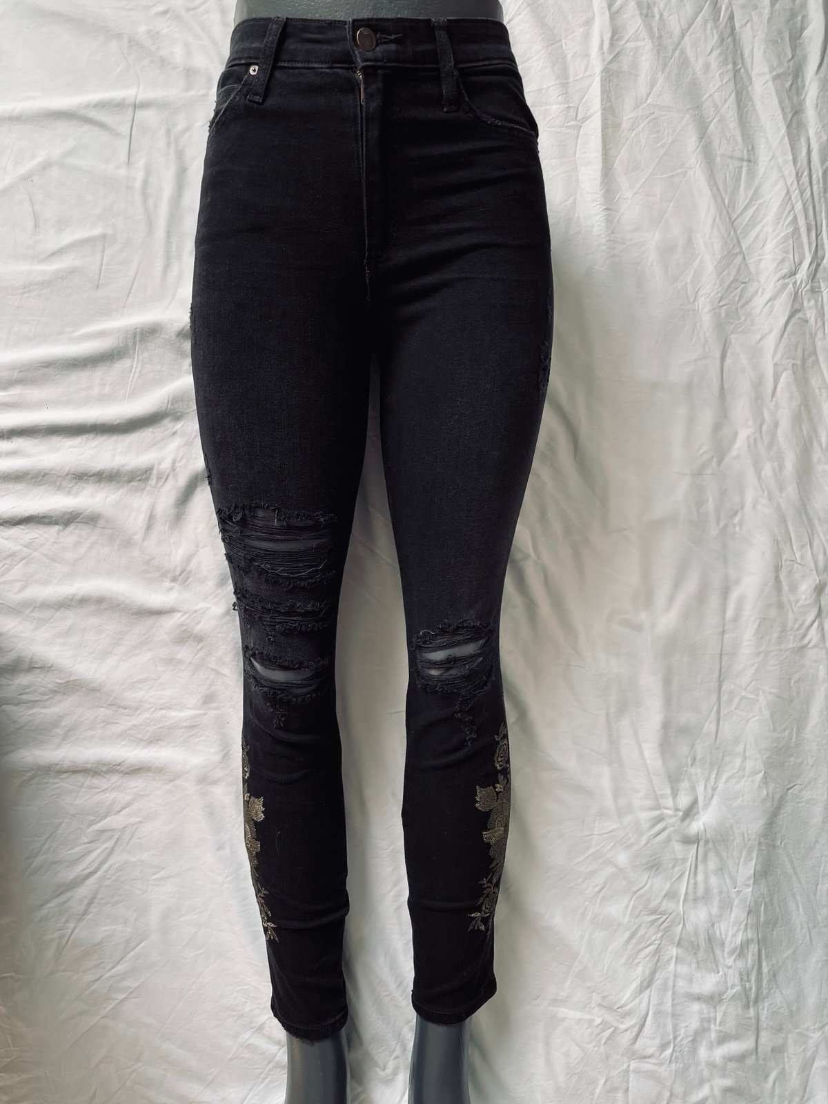 Joe's Jeans The Charlie High Rise Skinny Ankle Sz w26 - detail