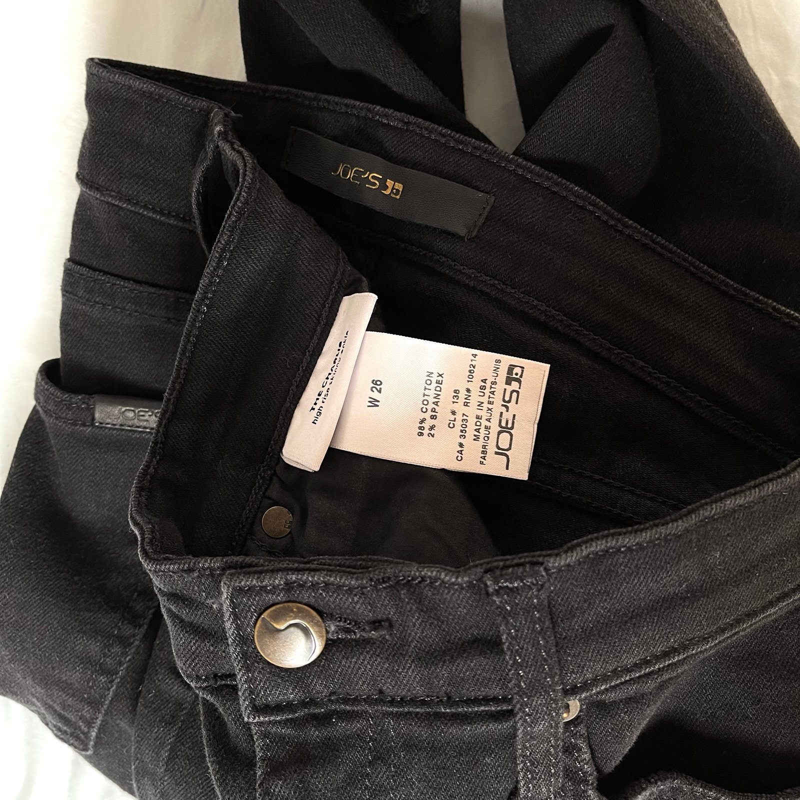 Joe's Jeans The Charlie High Rise Skinny Ankle Sz w26 - detail