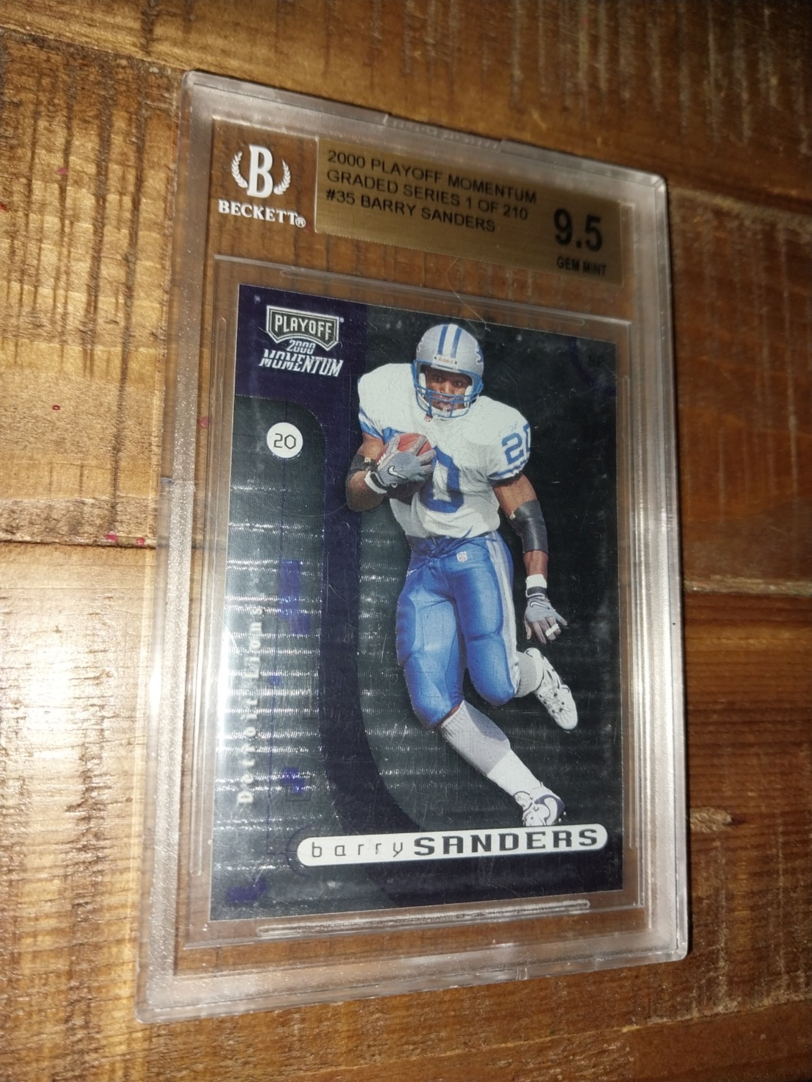 Barry Sanders Graded Series 1 of 210 BGS 9.5