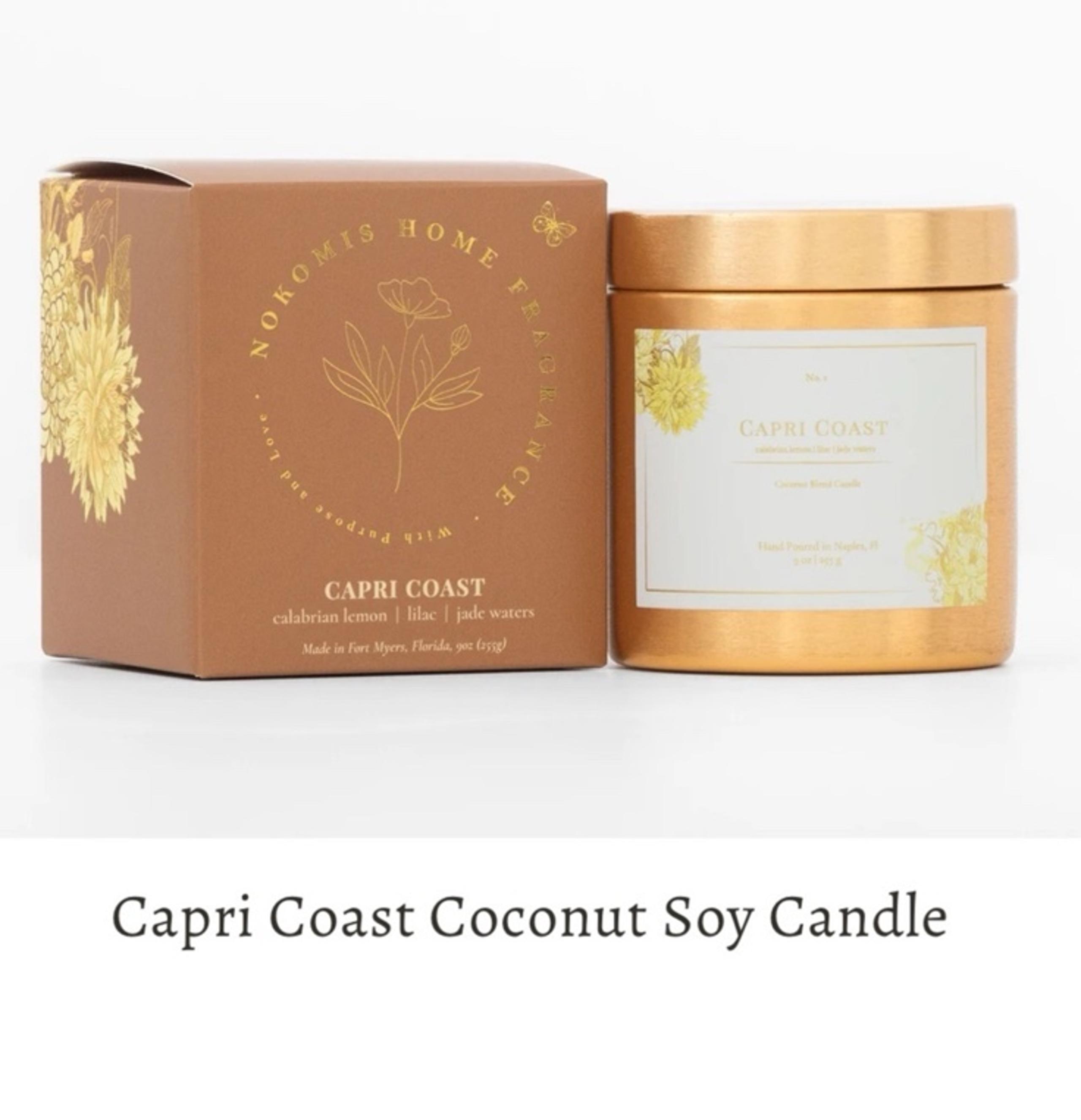 Nikomis Home Fragrance Capri Coast Coconut Soy Candle