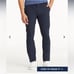 New Mens Untuckit Chancellor Straight Fit Wrinkle Resistant Navy Blue Pants