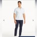 New Mens Untuckit Chancellor Straight Fit Wrinkle Resistant Navy Blue Pants