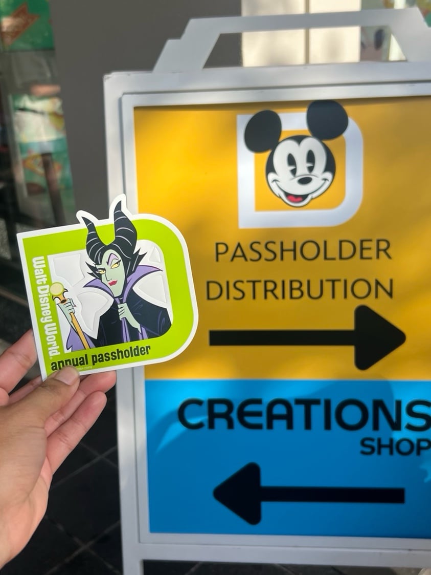 Maleficent Annual Passholder Magnet