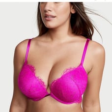 Lot 4 Victoria’s Secret VerySexy Bombshell Add-2-Cups Lace Shimmer Push BraThong