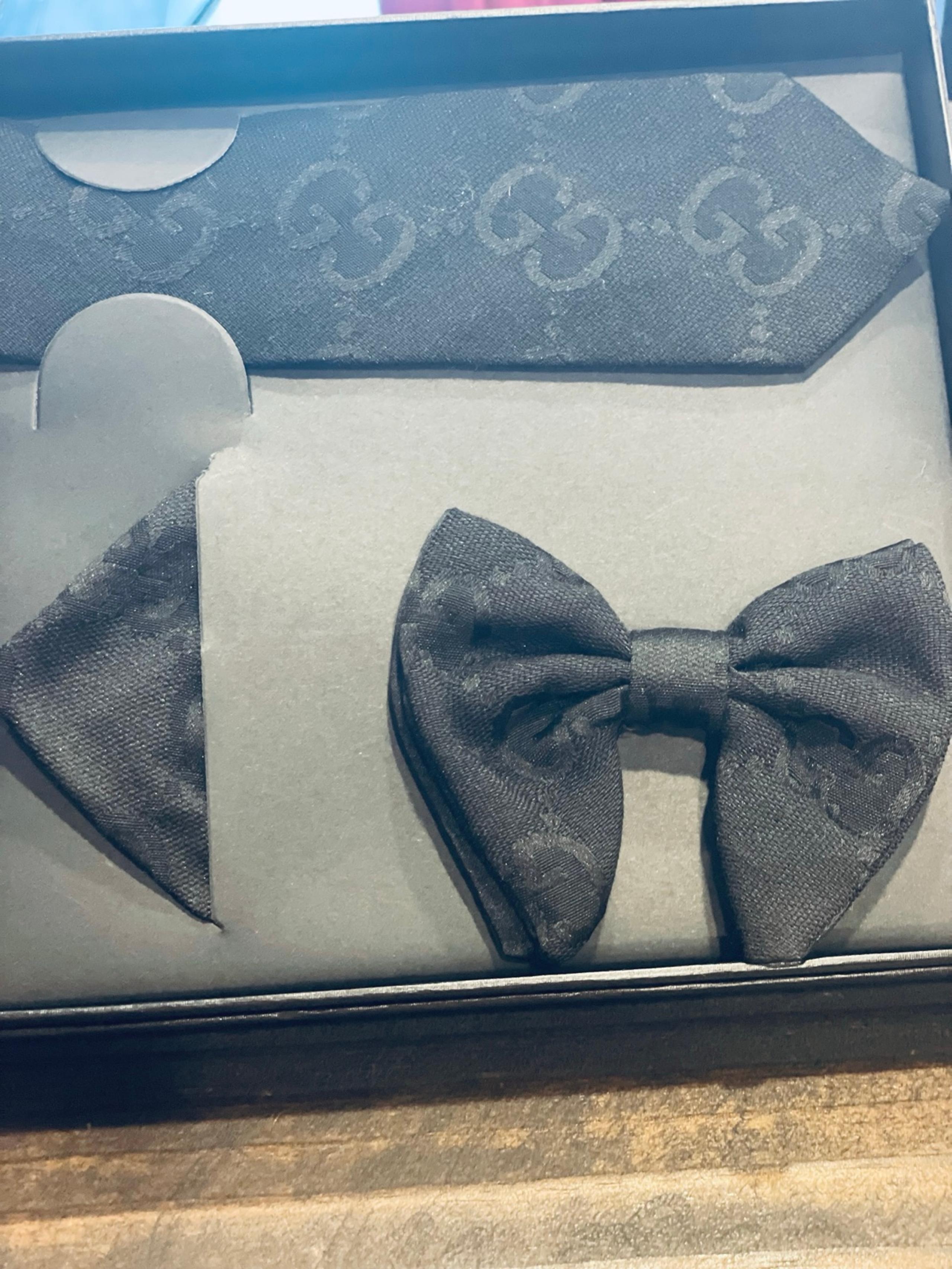 3 Piece Bow Tie, Neck Tie and Pocket Square Set