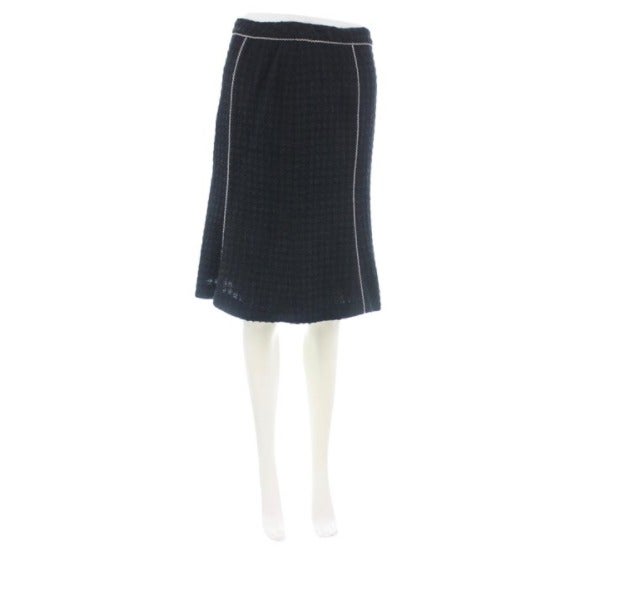 ESCADA Black Wool Blend Skirt Size 4