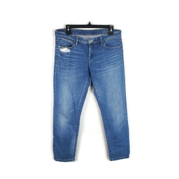 Blank NYC Mid-Rise Cropped Blue Jeans 28