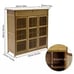 Large Wooden Shoe Cabinet Storage Cupboard Unit Shoe Rack Housekeeping Organiser