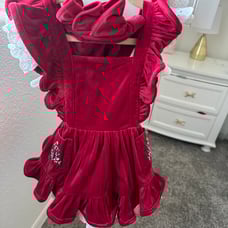 Love and grow Christmas pinafore