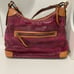 Dooney & Bourke Erica Hobo Rasberry Snakeskin Hobo Bag