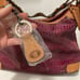 Dooney & Bourke Erica Hobo Rasberry Snakeskin Hobo Bag