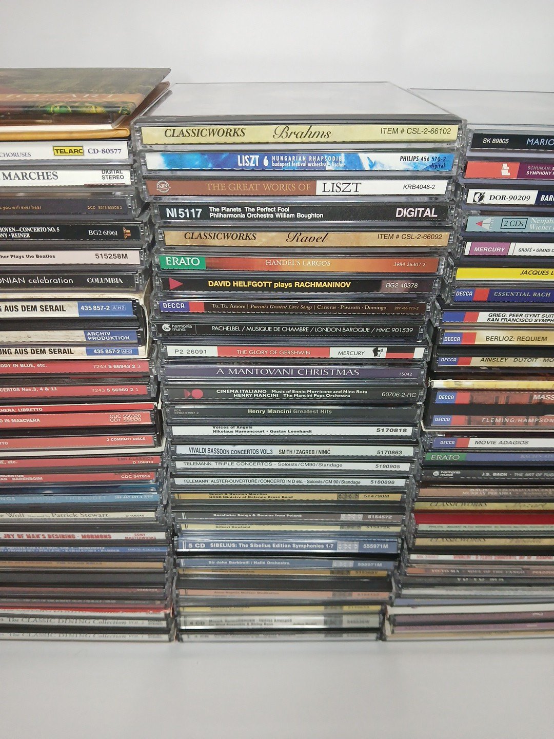 Lot 108 ASSORTED Music CDs Classical Music BACH MOZART GershwinHANDLE Orchestra