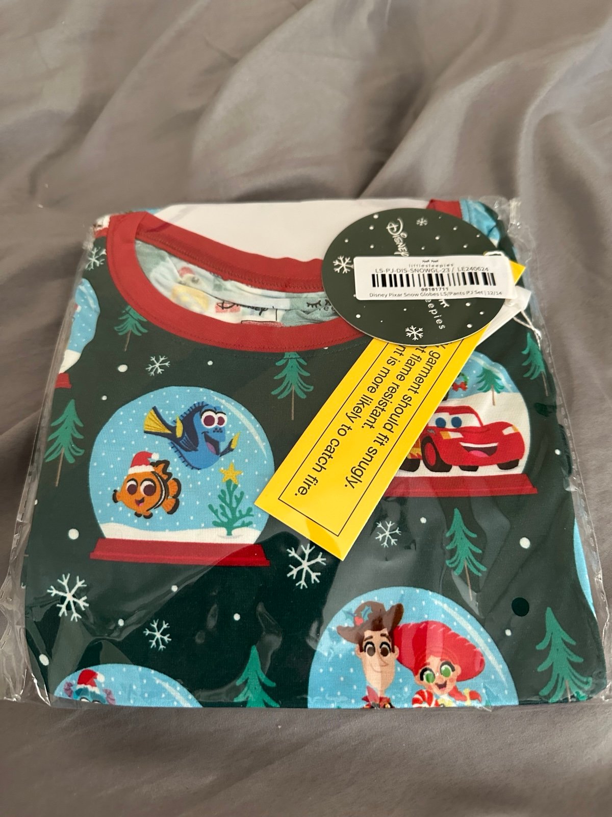 Little Sleepies BNWT Disney Christmas pjs 12/14