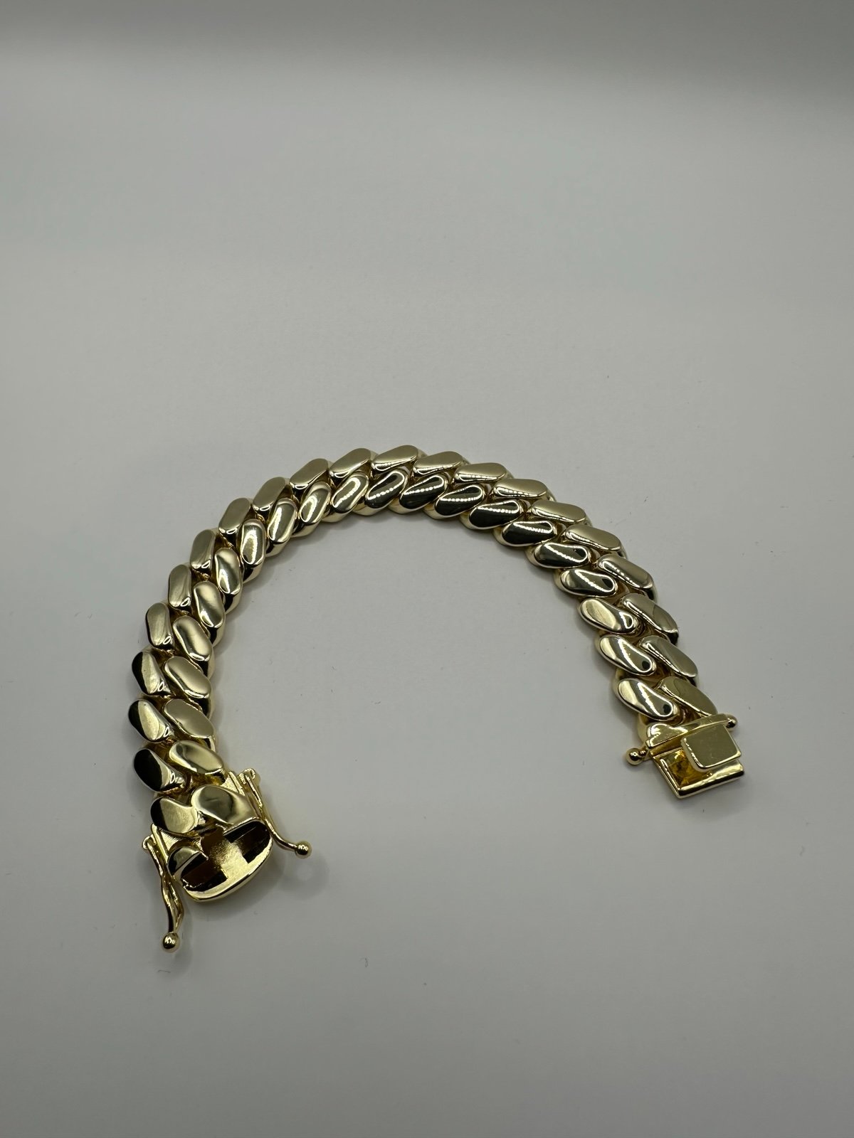 14k Gold Plated 15mm 7.5” 80+ Gram Handmade Miami Cuban Link
