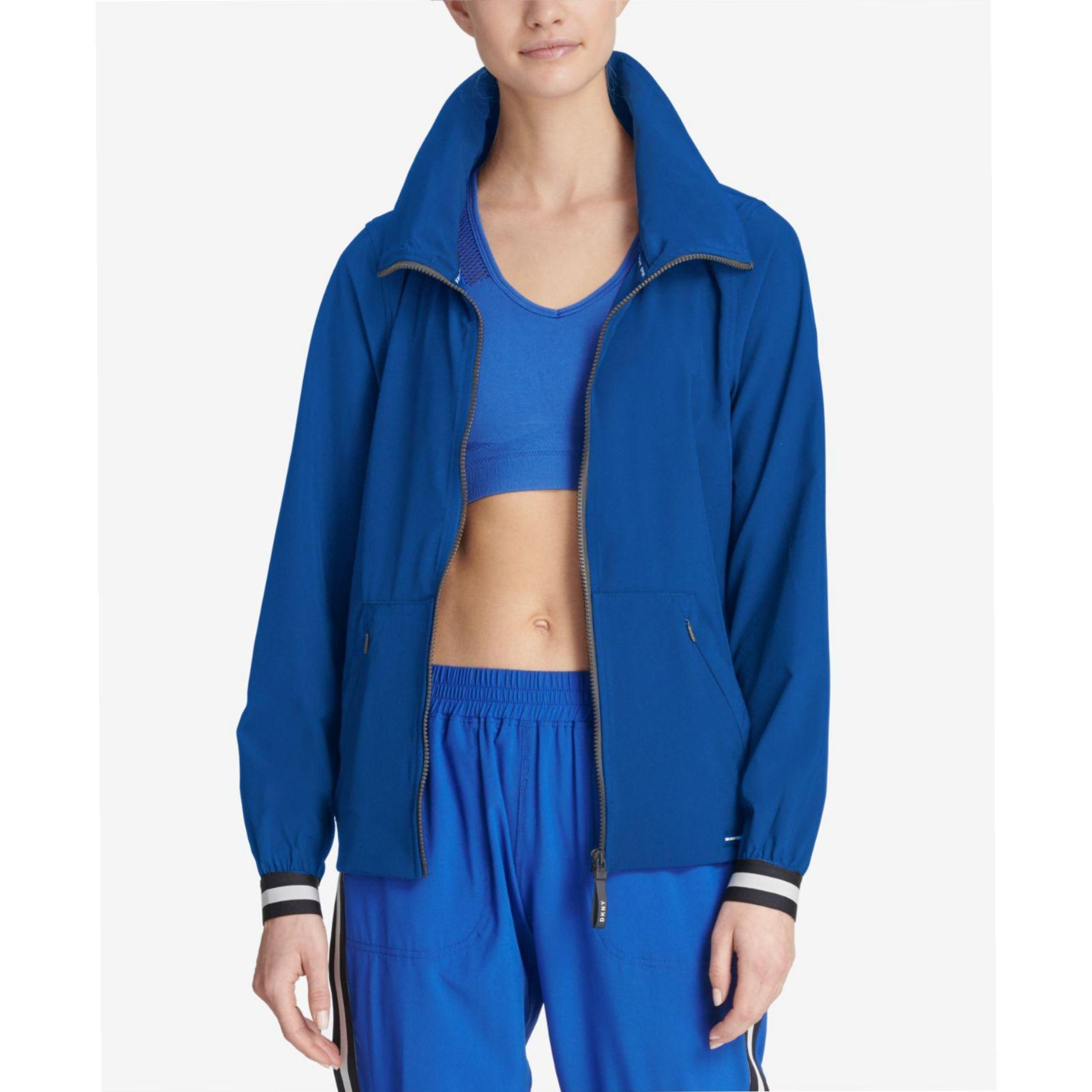 NWT DKNY Sport logo zip bomber jacket S