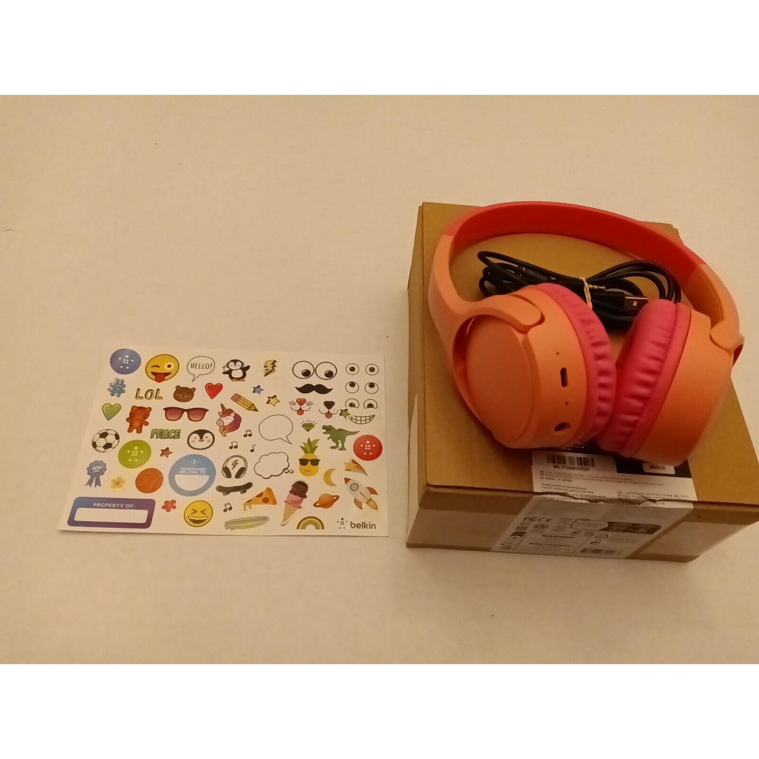 Belkin SoundForm Mini On Ear Headphones pink AUD001BTPK NEW!